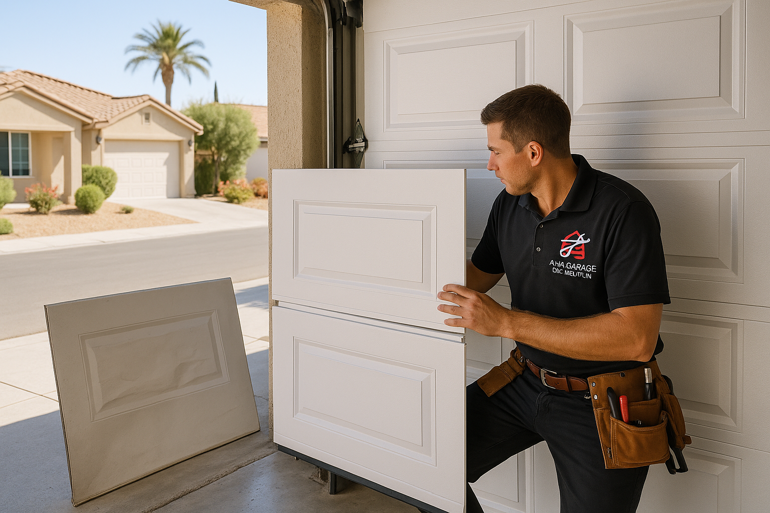 Garage Door Panel Replacement service in South Hamilton