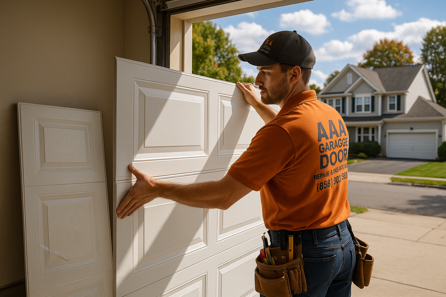 Garage Door Panel Replacement service in North Reading