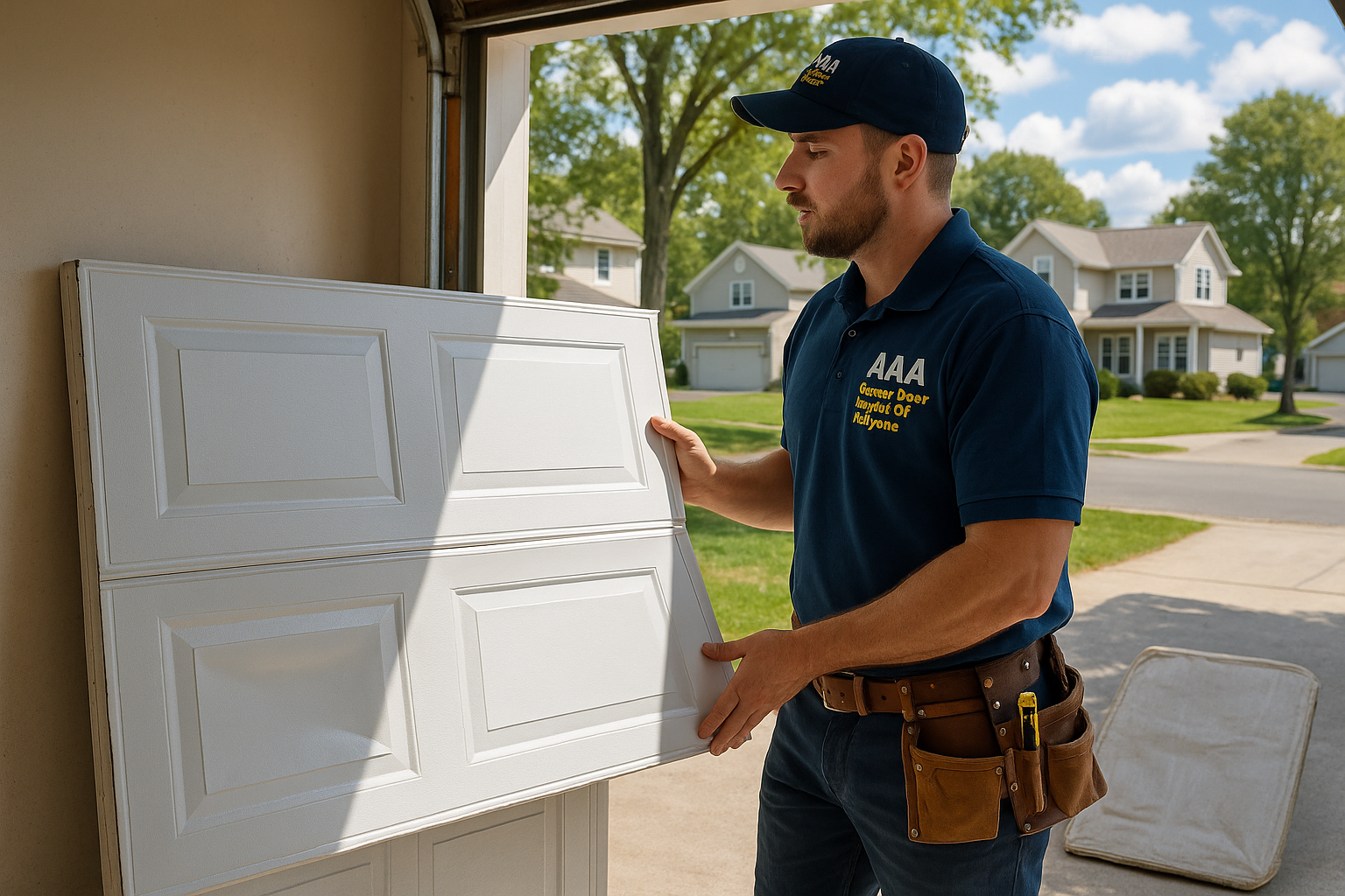Garage Door Panel Replacement service in North Point