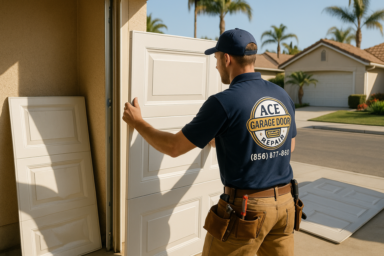 Garage Door Panel Replacement service in Arlington
