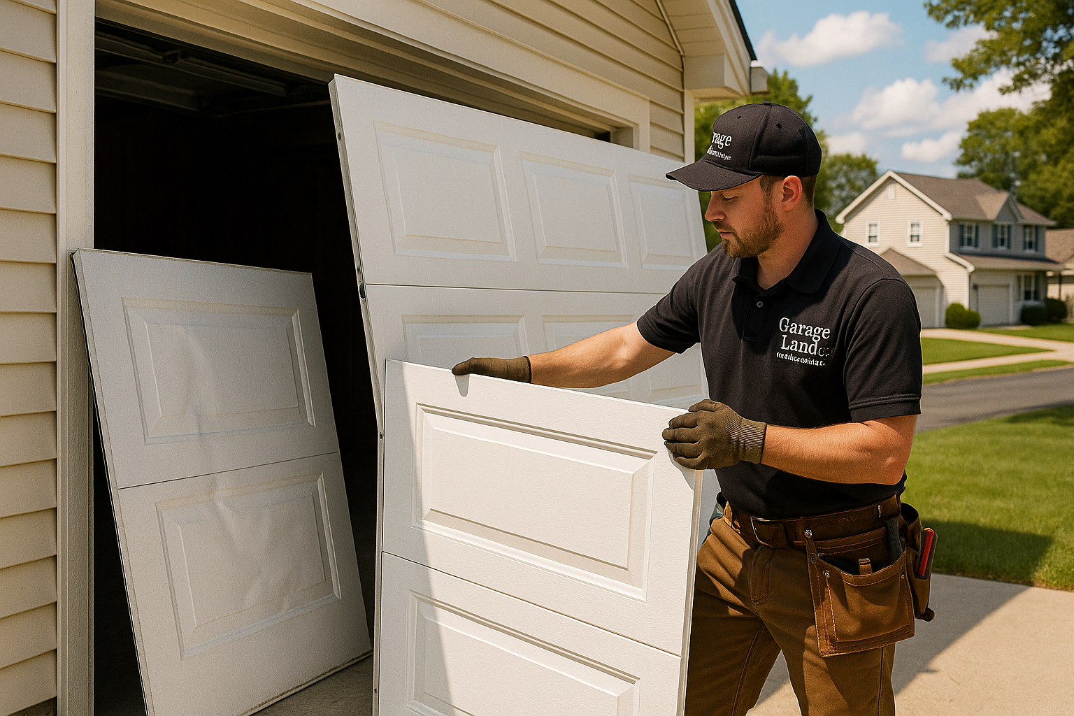 Garage Door Panel Replacement service in Tewksbury