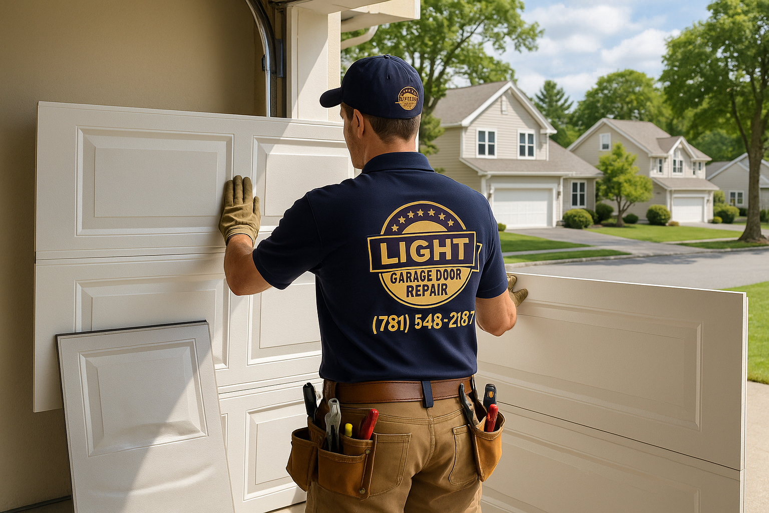 Garage Door Panel Replacement service in Boxford