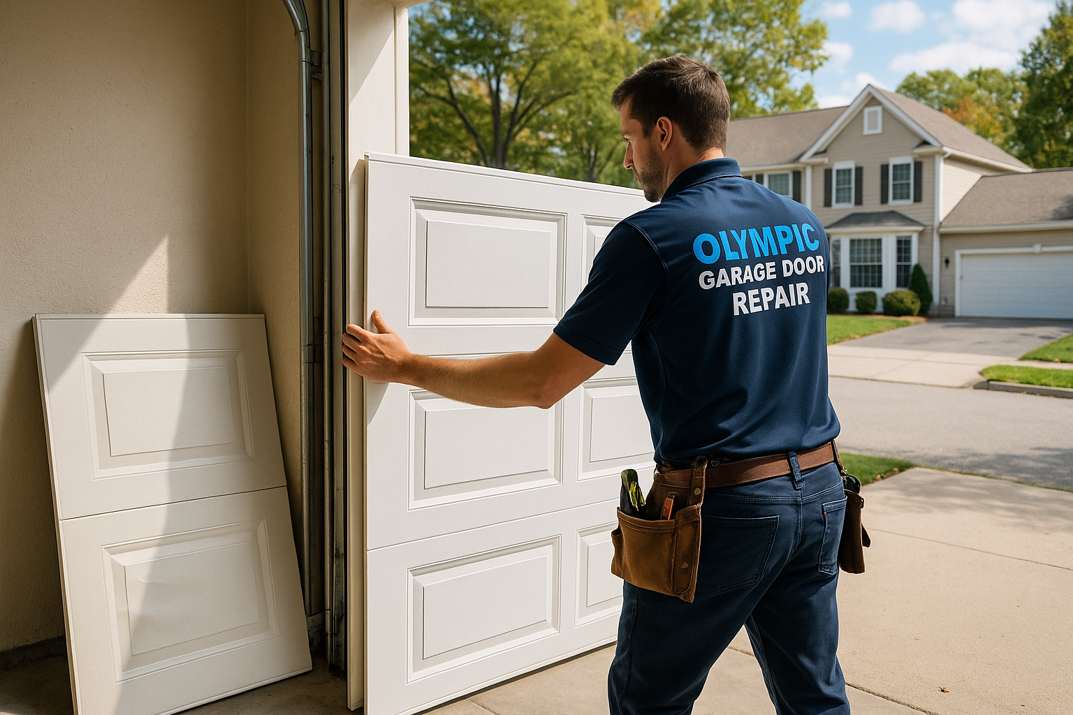 Garage Door Panel Replacement service in Hamilton