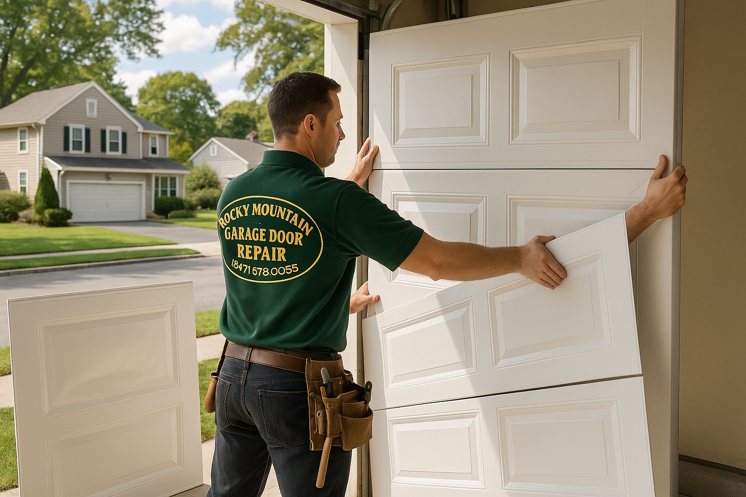 Garage Door Panel Replacement service in Reading