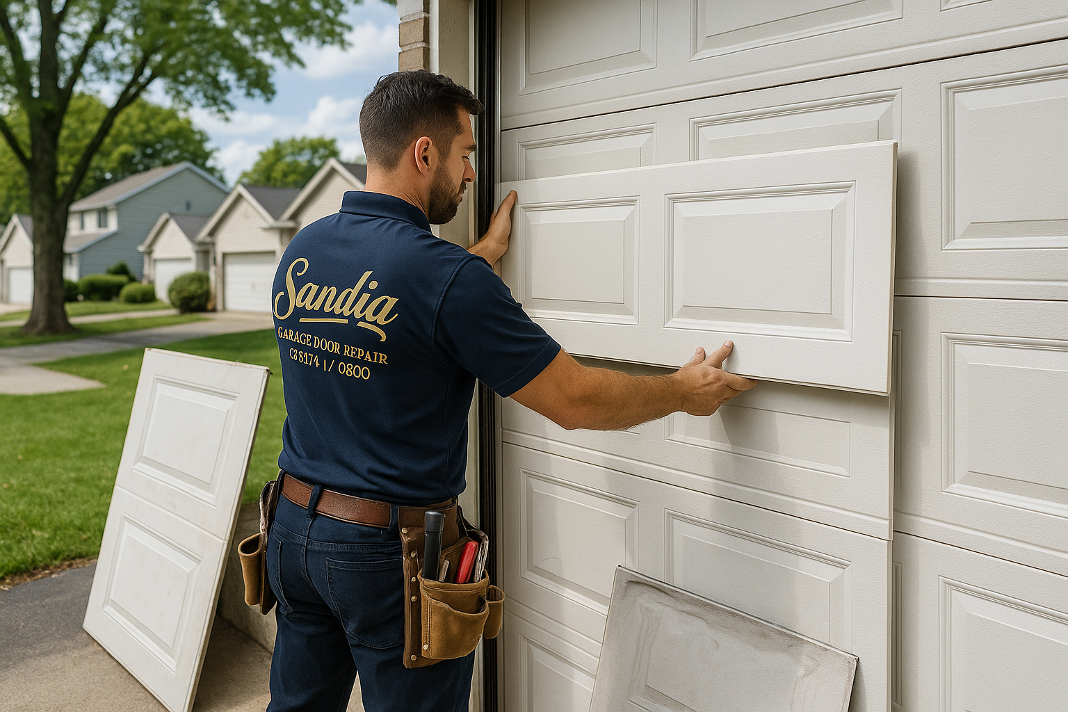 Garage Door Panel Replacement service in Georgetown