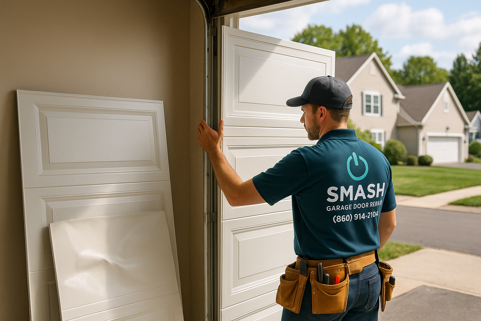 Garage Door Panel Replacement service in Charles River Square