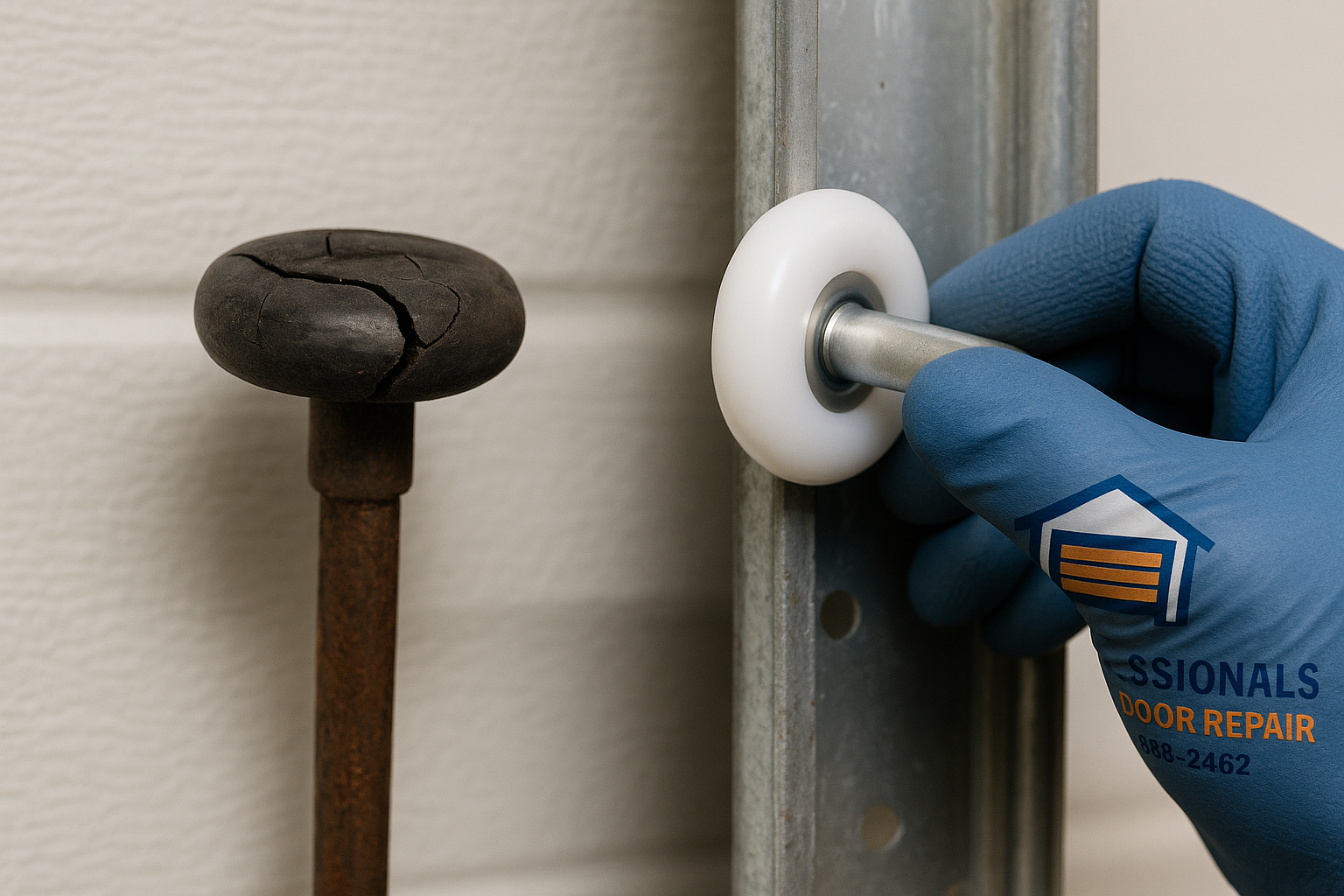 Garage Door Roller Replacement service in Wenham