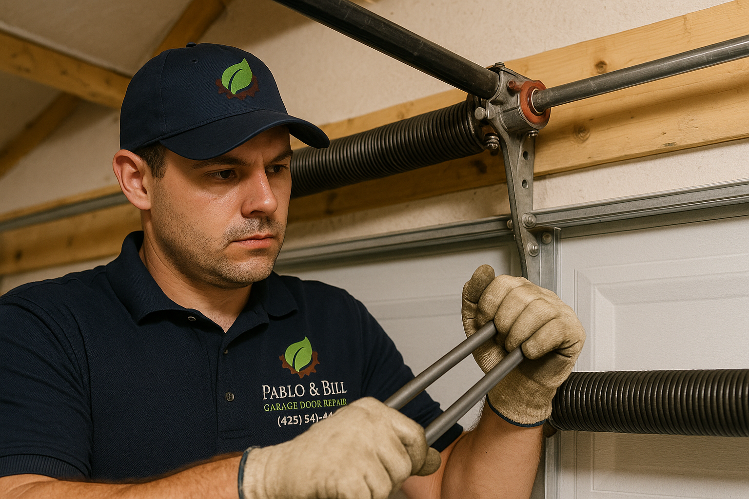 Garage Door Spring Repair service in Belmont