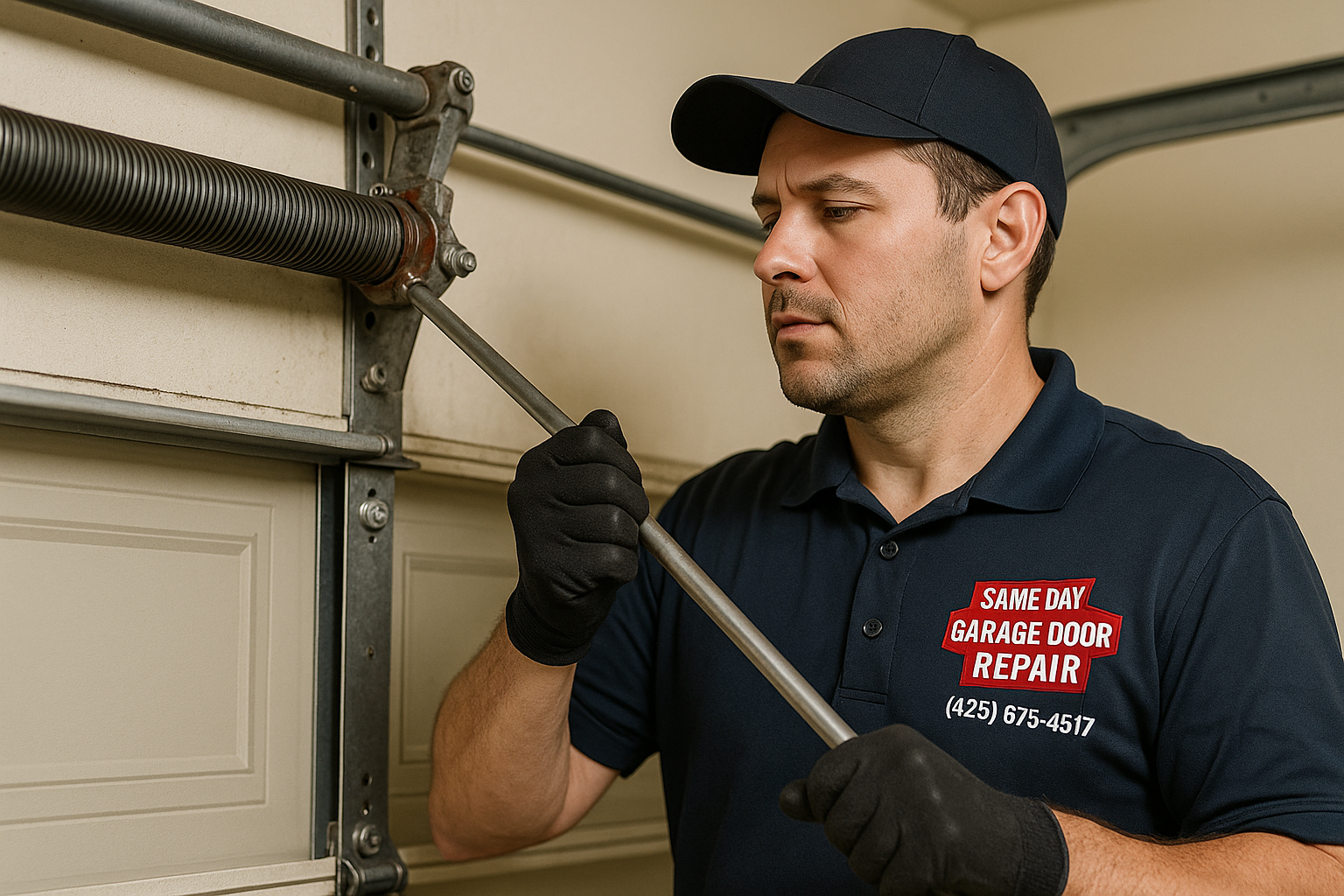 Garage Door Spring Repair service in Andover